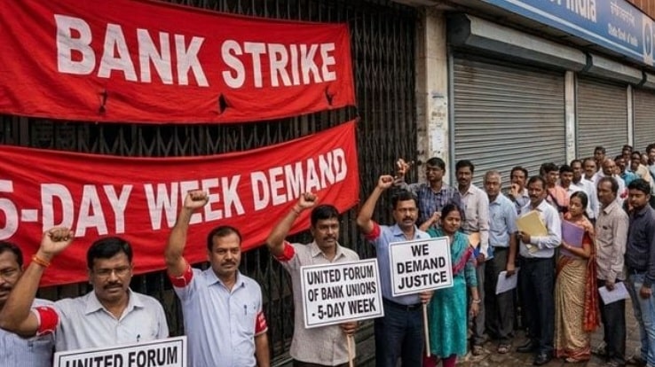 Bank Employees Strike