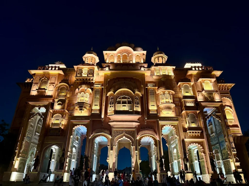 Patrika Gate Jaipur Night View